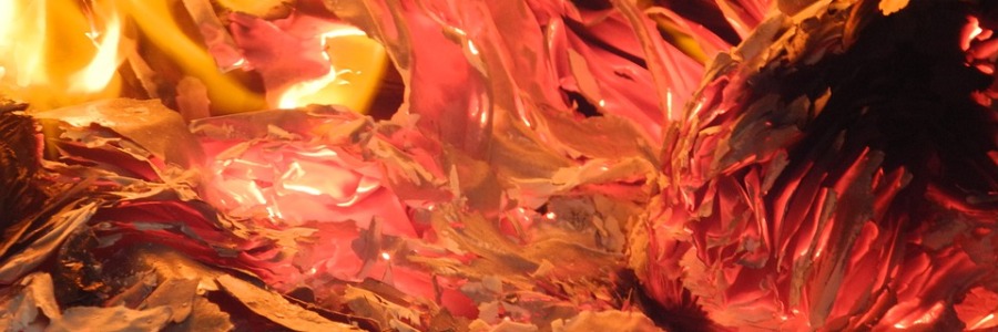 The abstract image of flames of fire, embers, and ashes